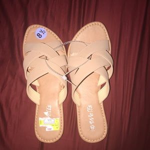 Beige sandals